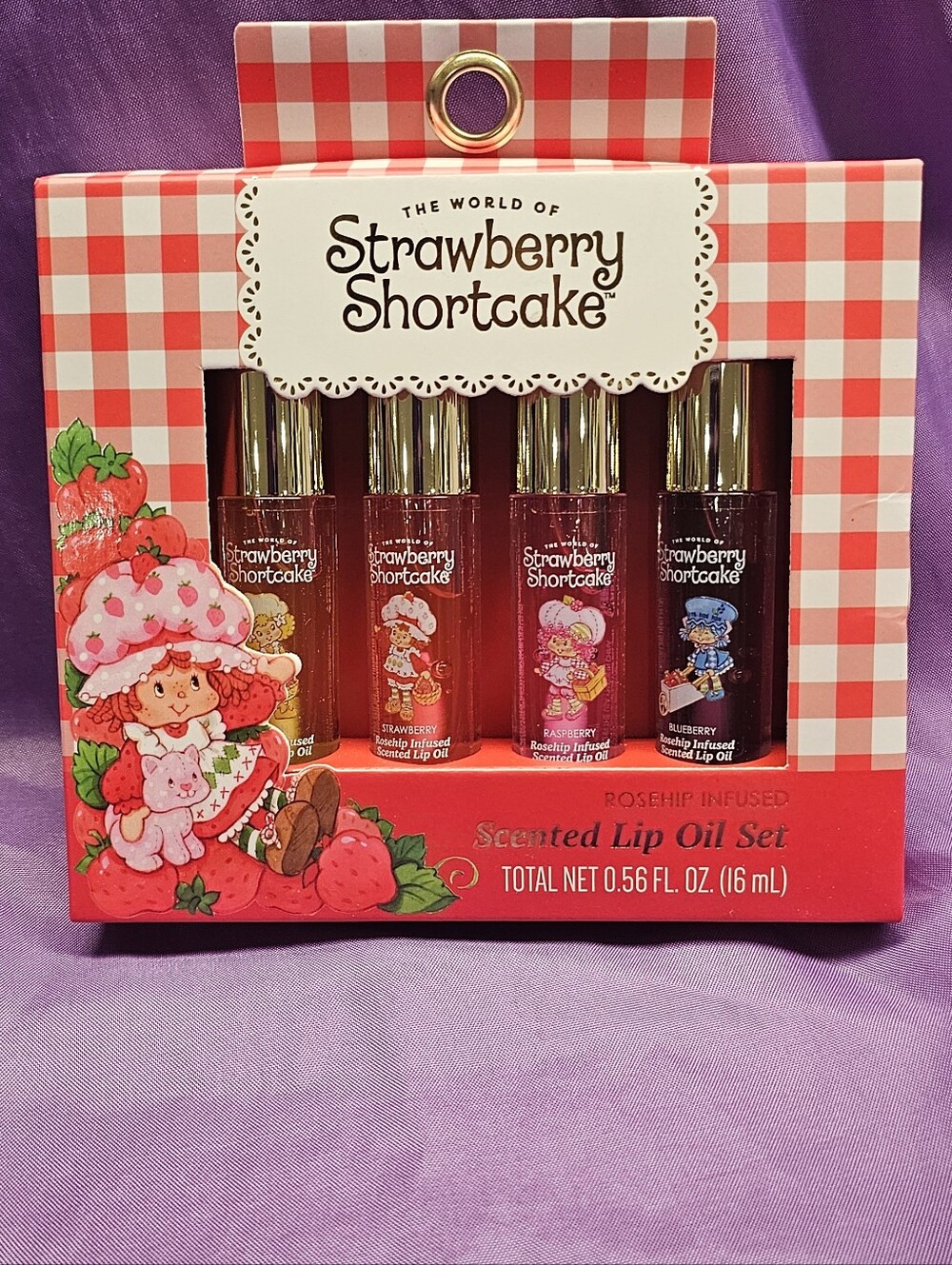 Strawberry Shortcake Rosehip infused Scented Lip Oil Set